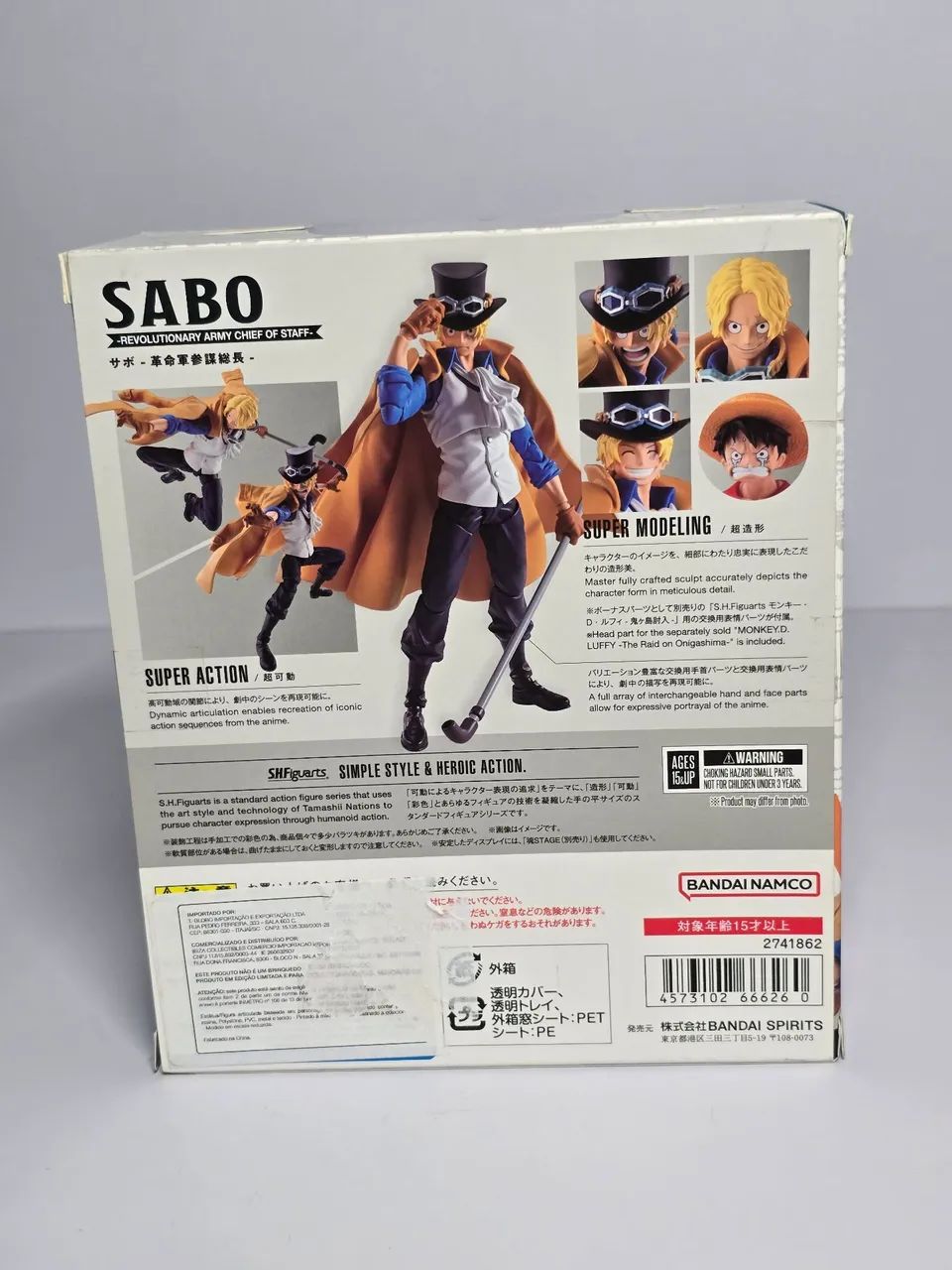 One Piece Sabo Shfiguarts original lacrado - Foto 3
