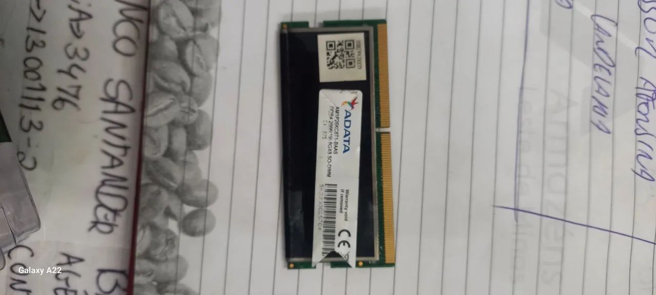 Memoria ddr4 notebook 8 gigas funcionando perfeitamente  - Foto 2