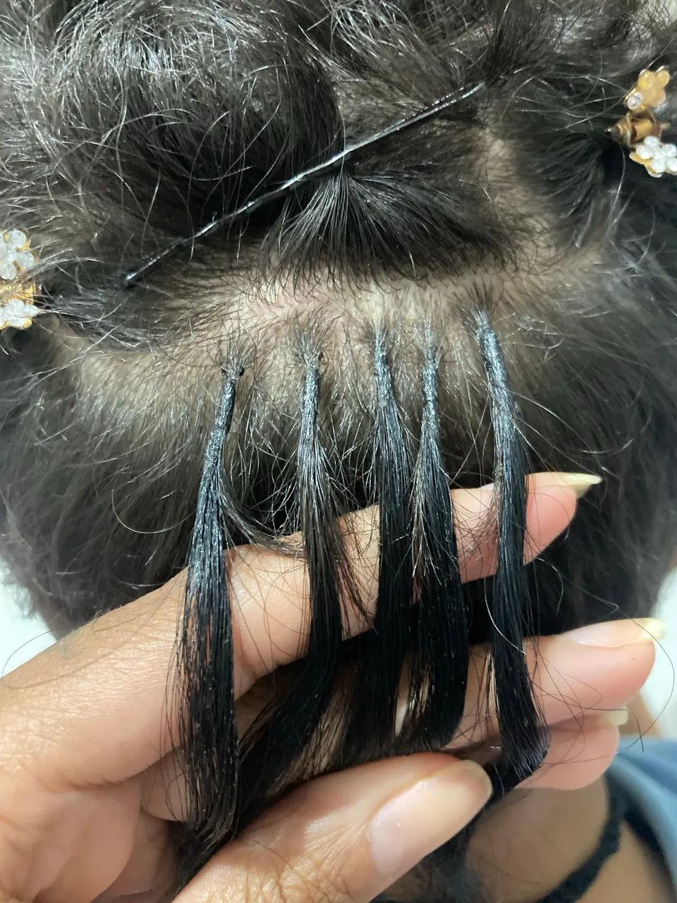 Aplicação mega hair queratina - Foto 4