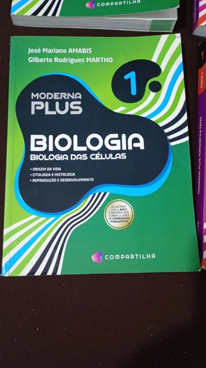Moderna plus biologia 1 em perfeitas condições novo 