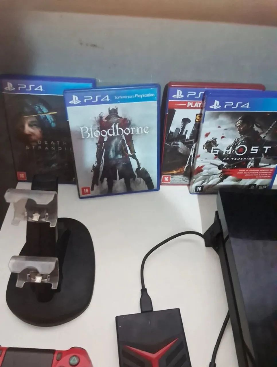 Ps4 fat 1TB - Troco por psvita ou Nintendo switch v1 ou v2 - Foto 3