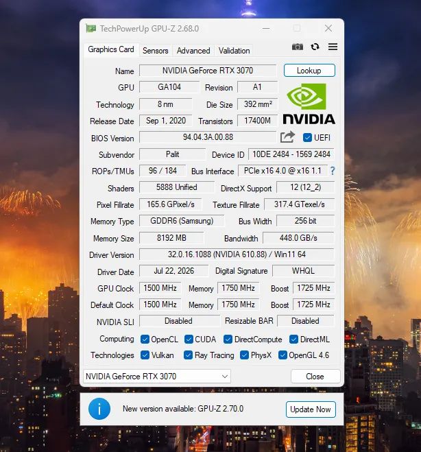 RTX 3070 8GB - Bom estado de uso! - Foto 3
