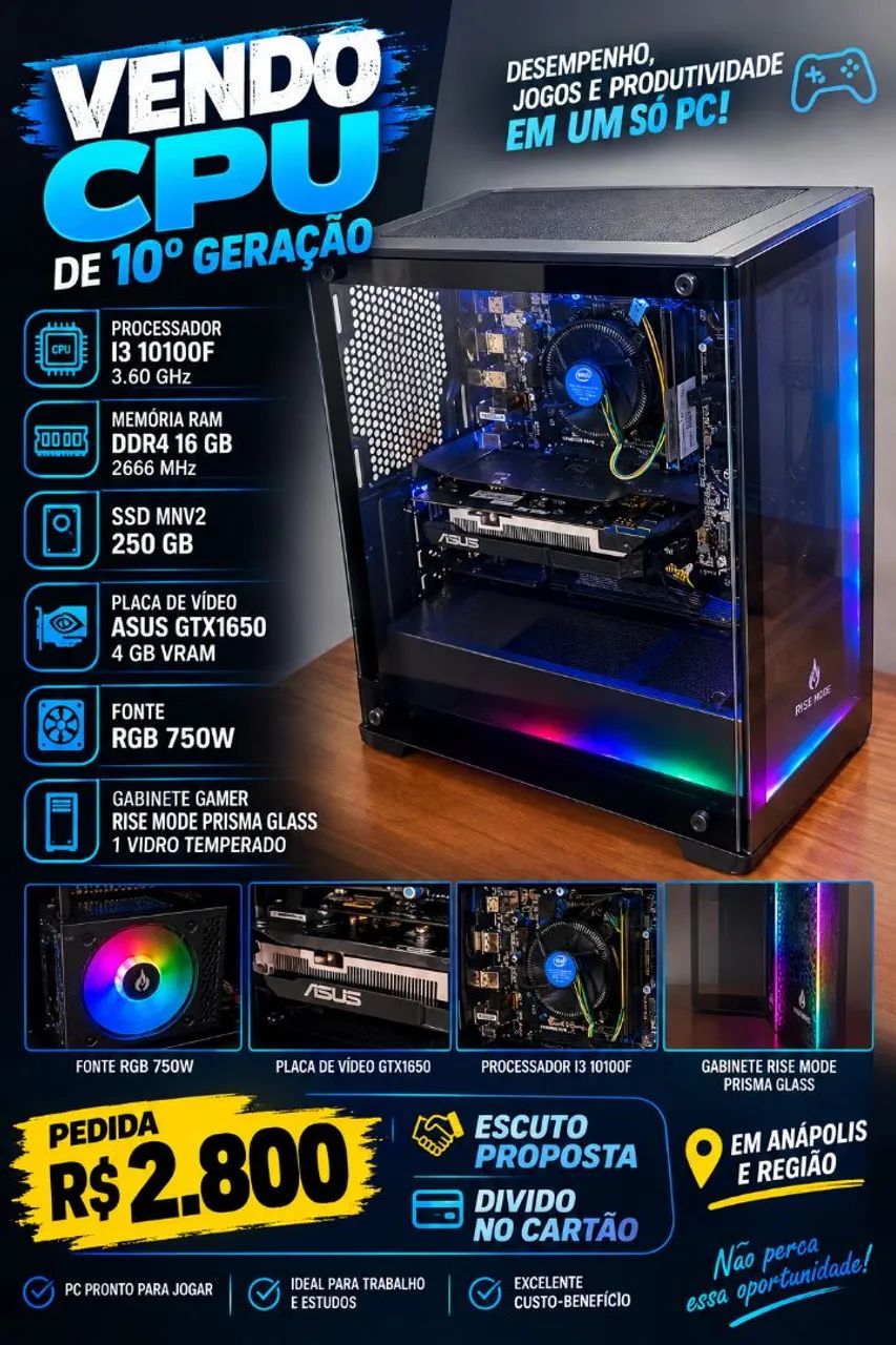Vendo cpu gamer 