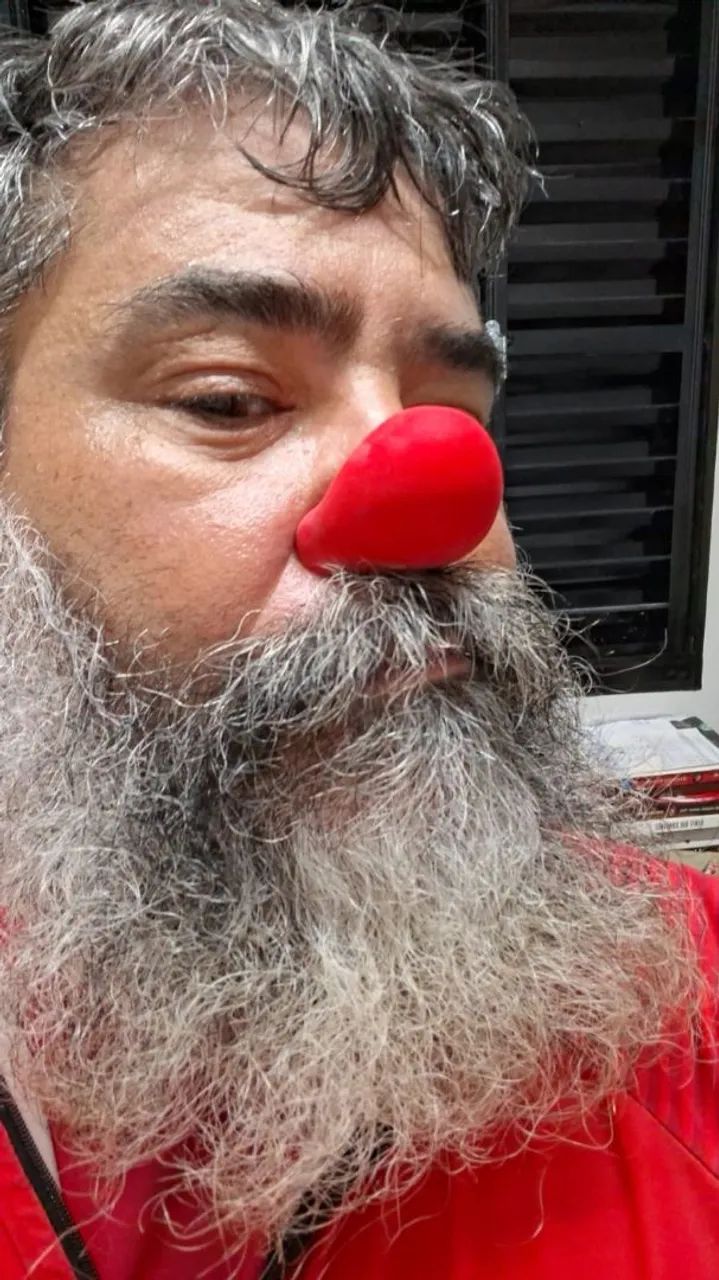 Nariz palhaço látex vermelho escolher - Foto 2