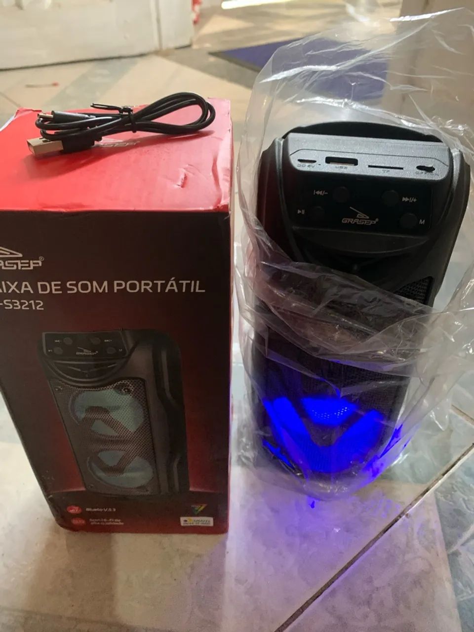 Caixinha de som Bluetooth nova na caixa  - Foto 4