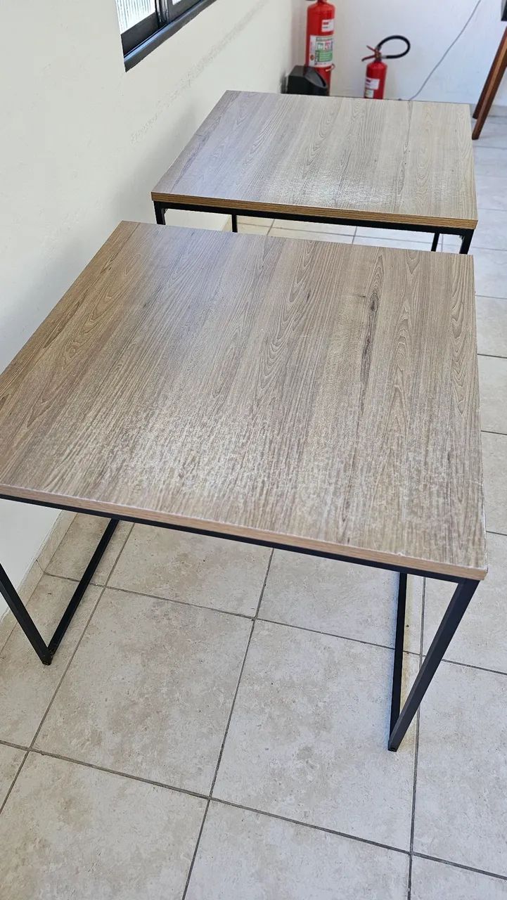 Mesa 90X90 MDF estilo Industrial  - Foto 2
