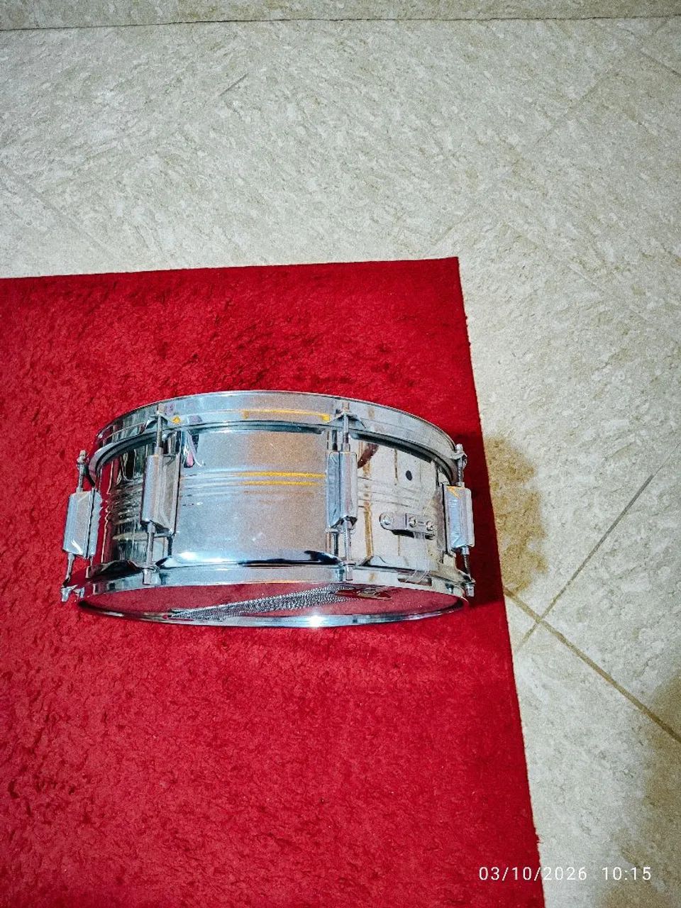 Caixa de bateria 14 polegadas 8 afinaçãoem aço usada  semi nova  - Foto 5