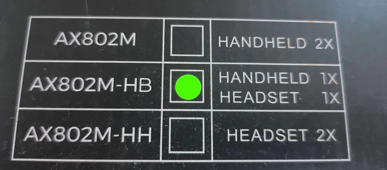 Microfone ARMER modelo AX802M ESTADO DE NOVO MIC HEAD SET + MIC SEM FIO CAP. CARDIOIDE  - Foto 2