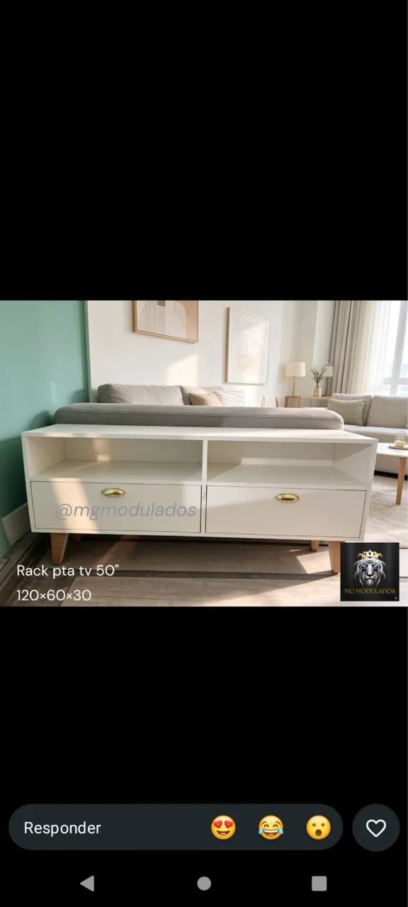 Rack pra tv apartir de 50 polegadas com entrega grátis  - Foto 5