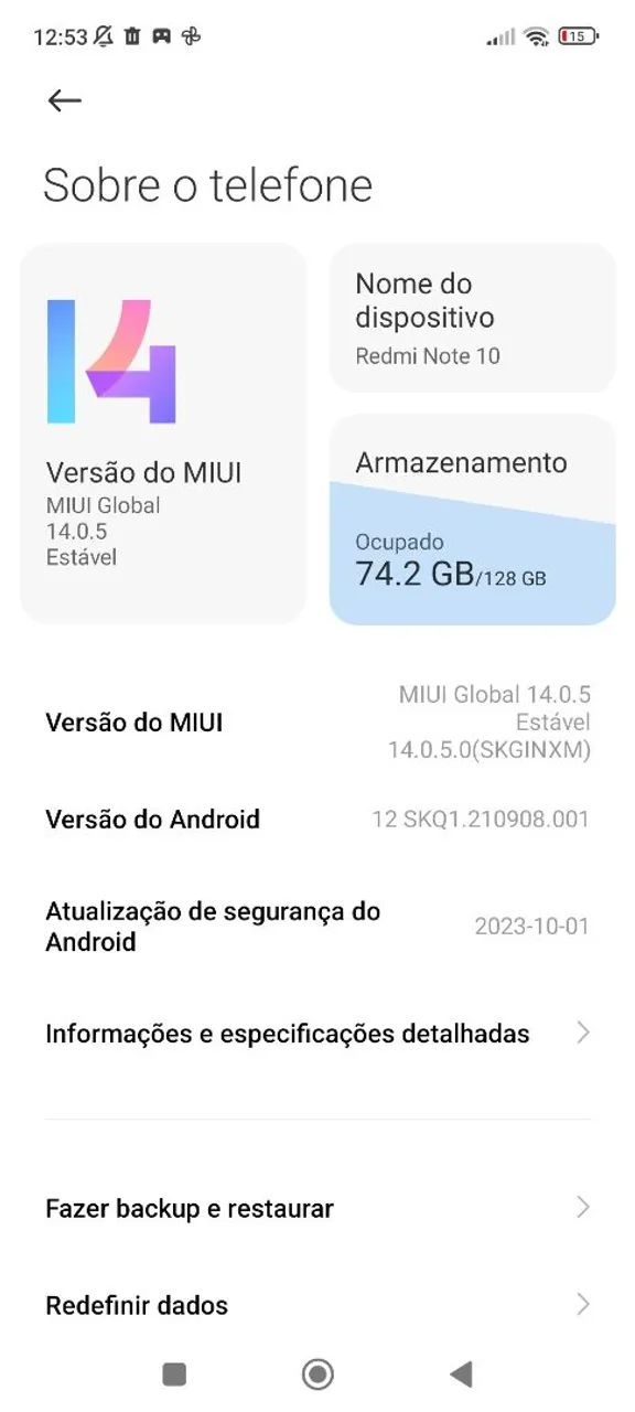 Celular xiome redmi note 10,usado 128 gigas 4g - Foto 4
