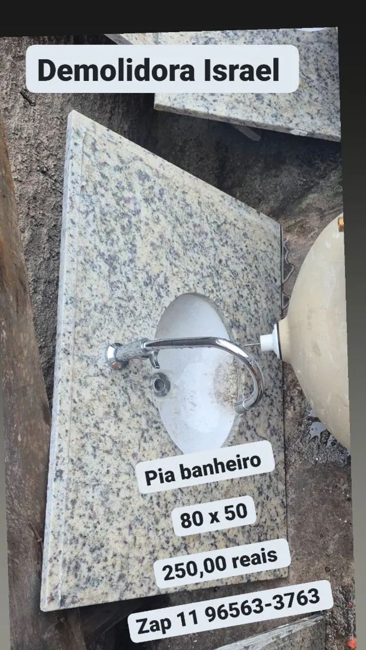 Pia banheiro nova 