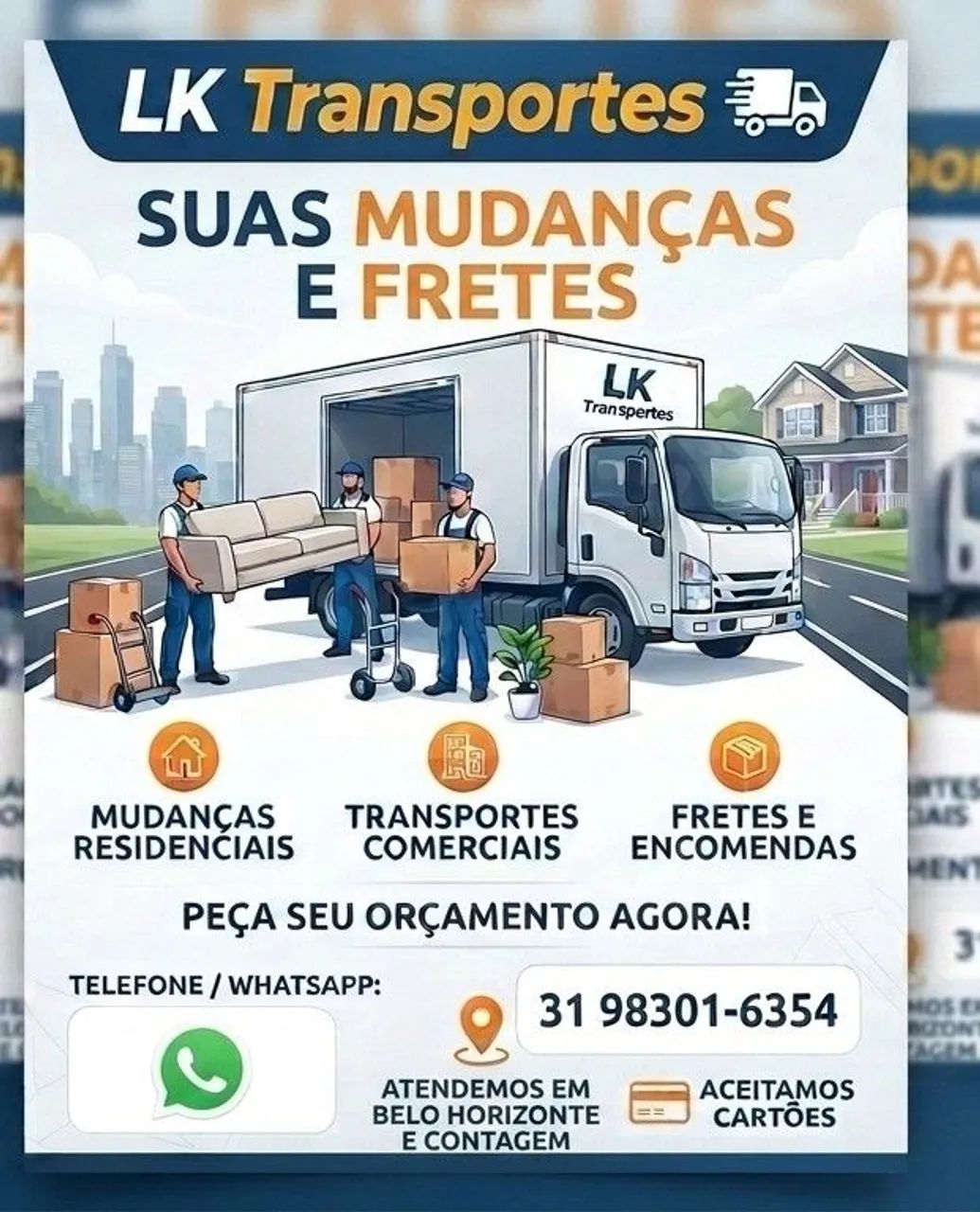 Fretes pequenos e mudanças 