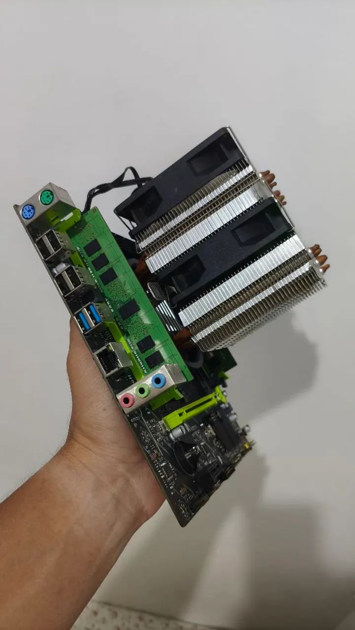 Kit Completo, Placa mãe, Processador, memórias, CPU Cooler
