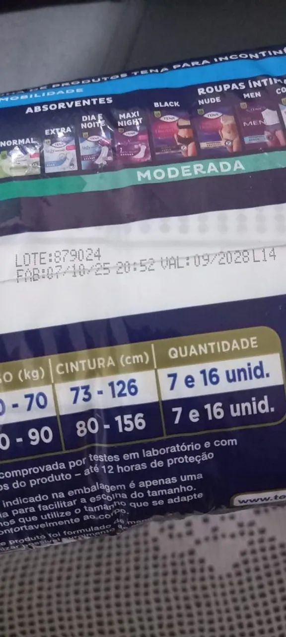FRALDAS GERIÁTRICAS PACOTE LACRADO VALIDADE 2028 !!!  - Foto 2