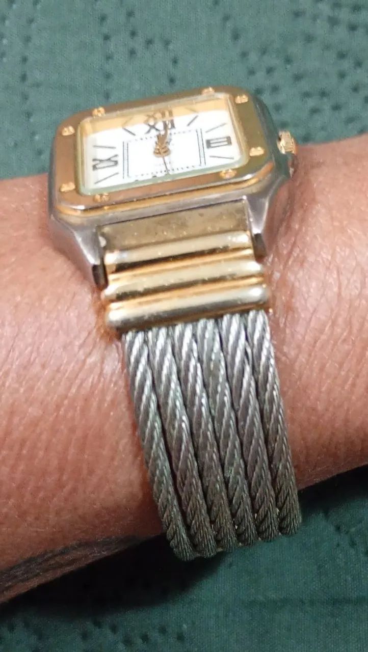 Relógio Coroa quartz feminino com pulseira bracelete funcionando  - Foto 3