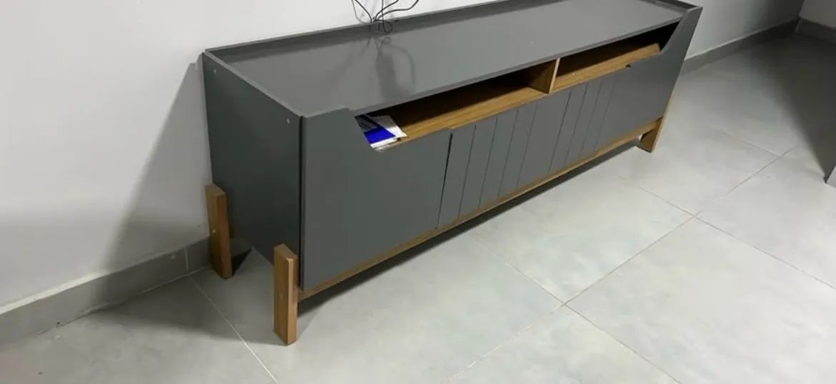 Vendo rack cinza seminovo  - Foto 2