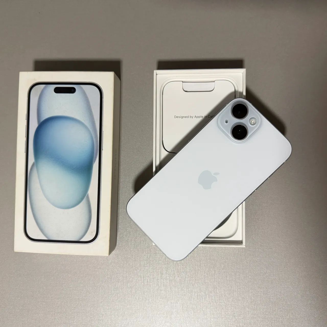 iPhone 15 128GB Azul c/ Garantia Apple e Caixa Original - IMPECÁVEL