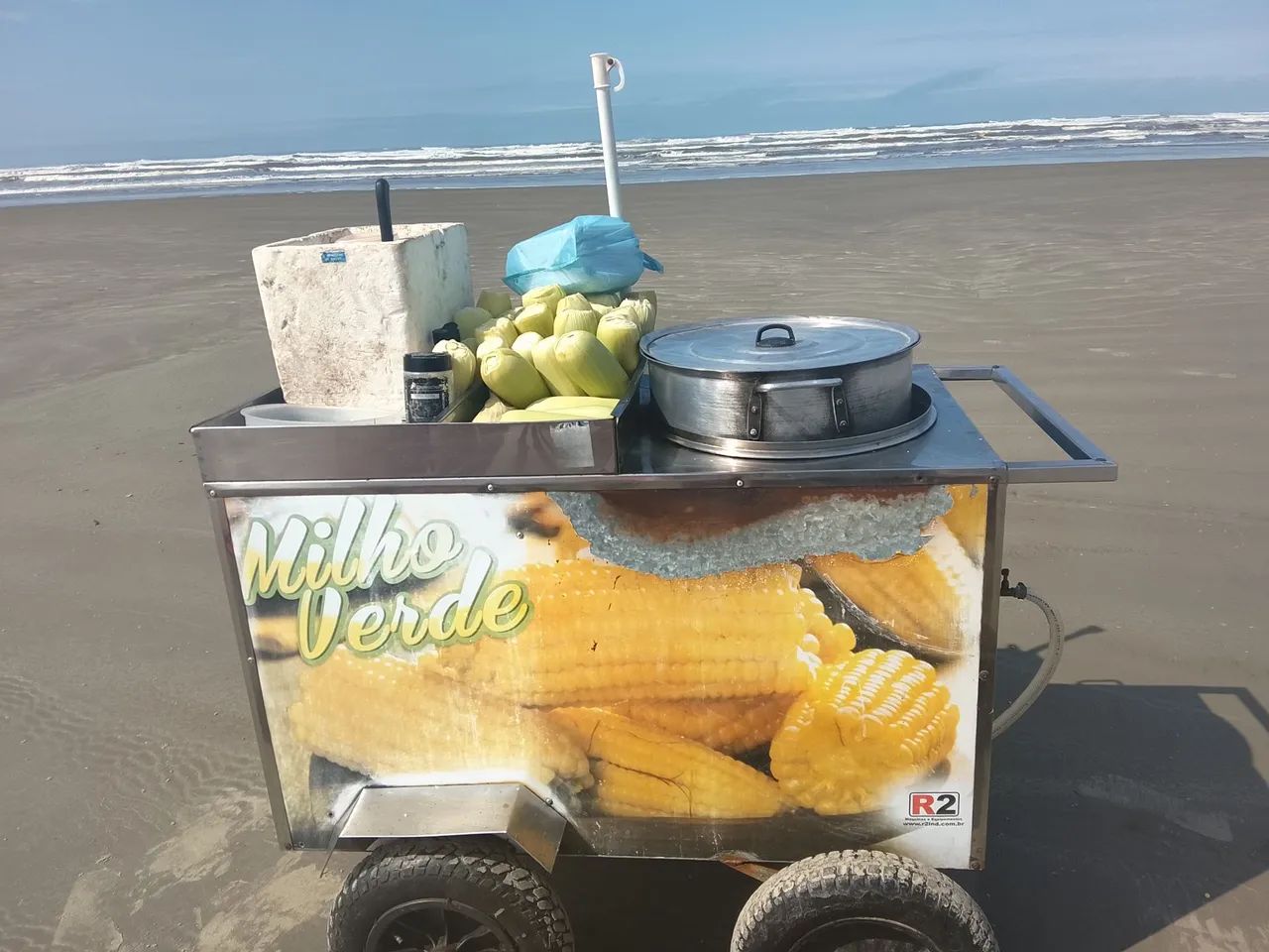 Carrinho de milho praía