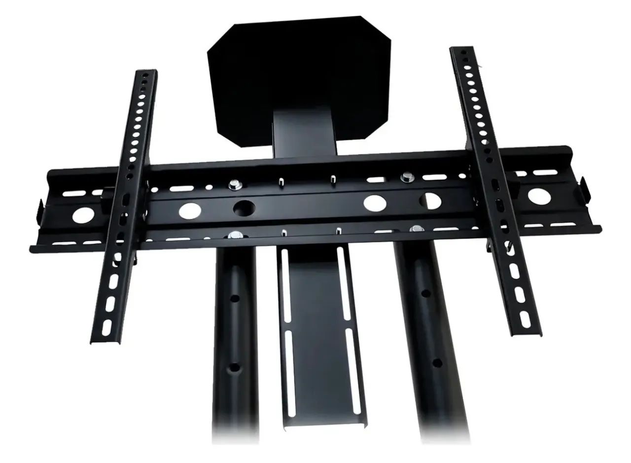 Rack Pedestal para Tv até 70 com Rodinhas e Coluna Dupla  - Foto 4