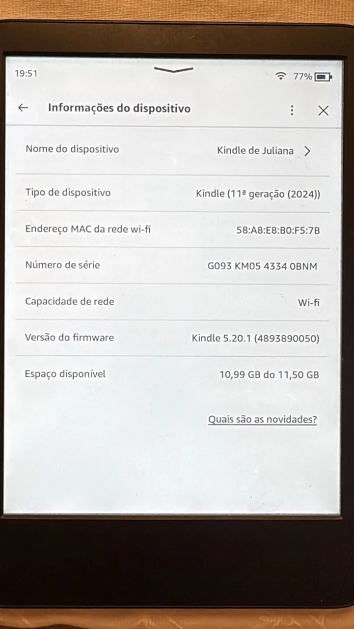 Kindle 11 geração  - Foto 2