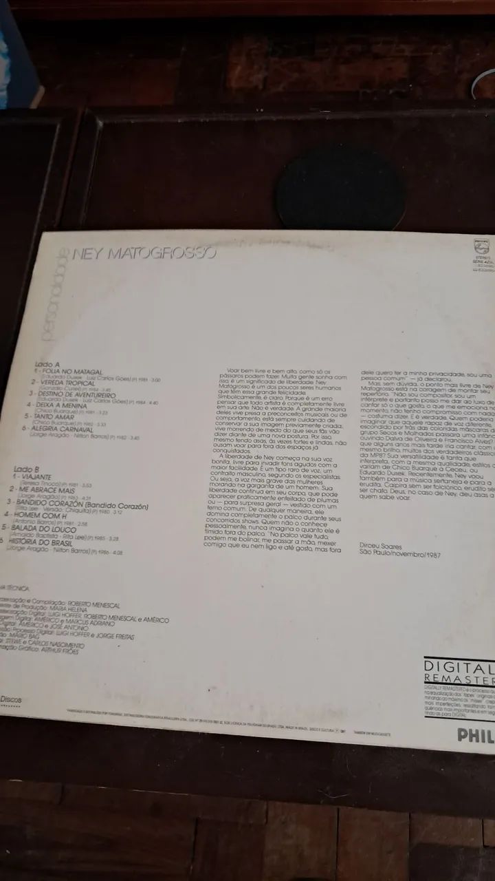 Vinil personalidade Ney Mato Grosso  - Foto 2