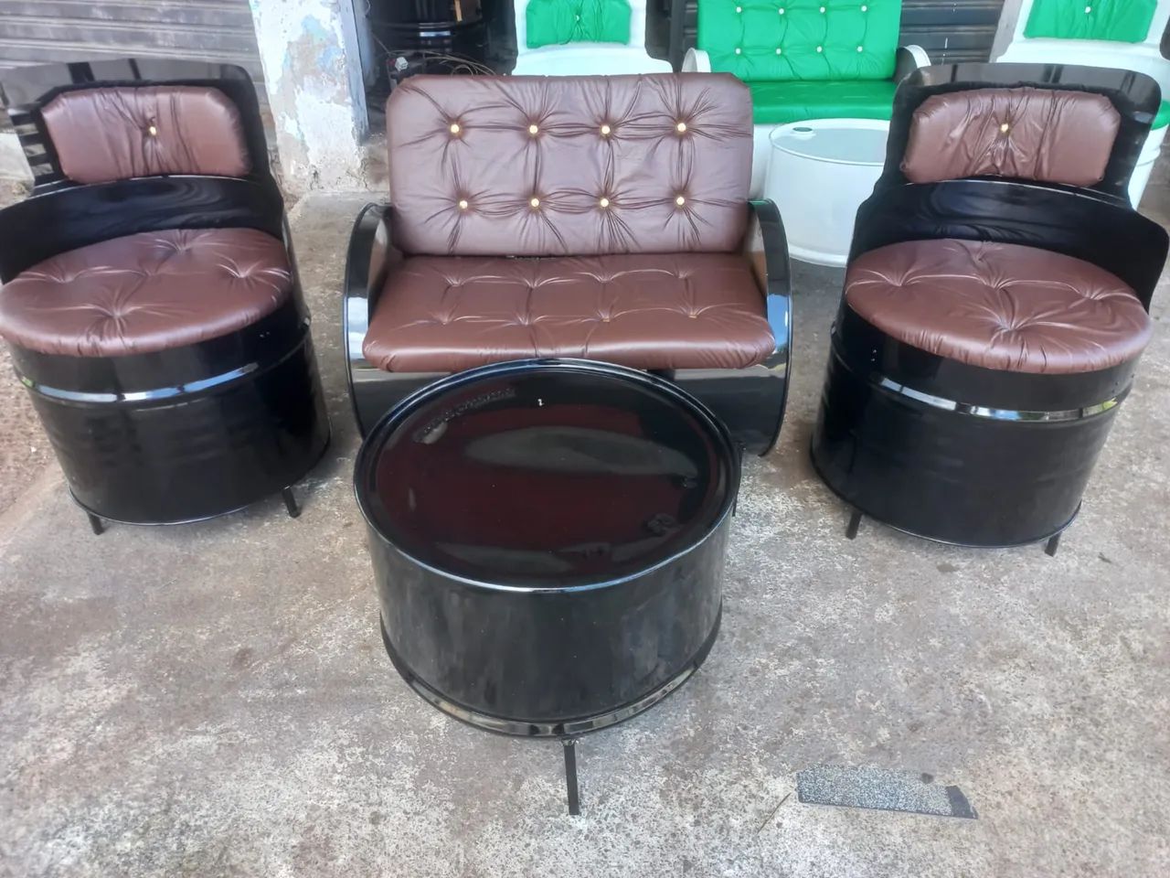 Jogo de poltronas tambor  - Foto 3