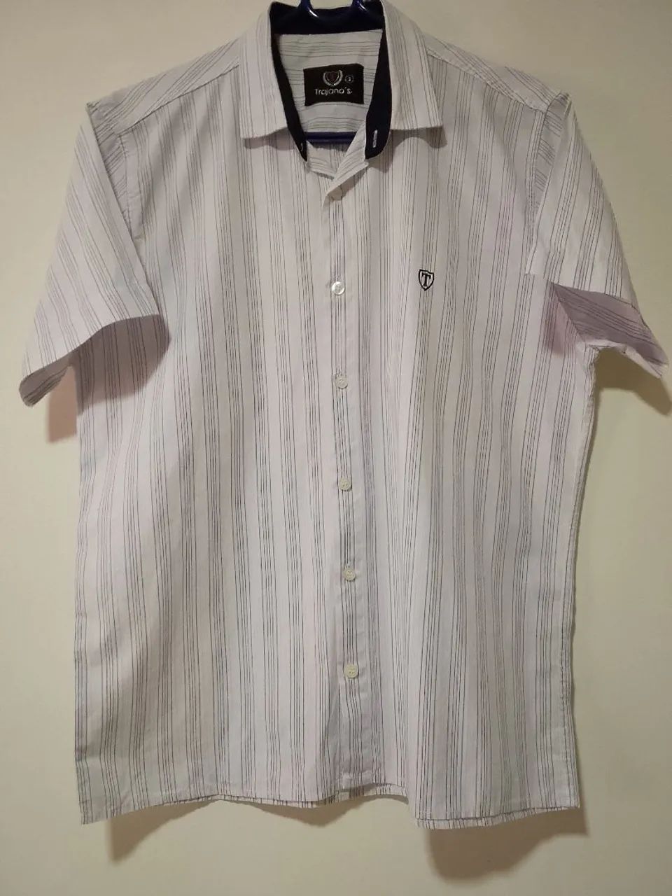 3 camisas de tecido e botão. - Foto 4