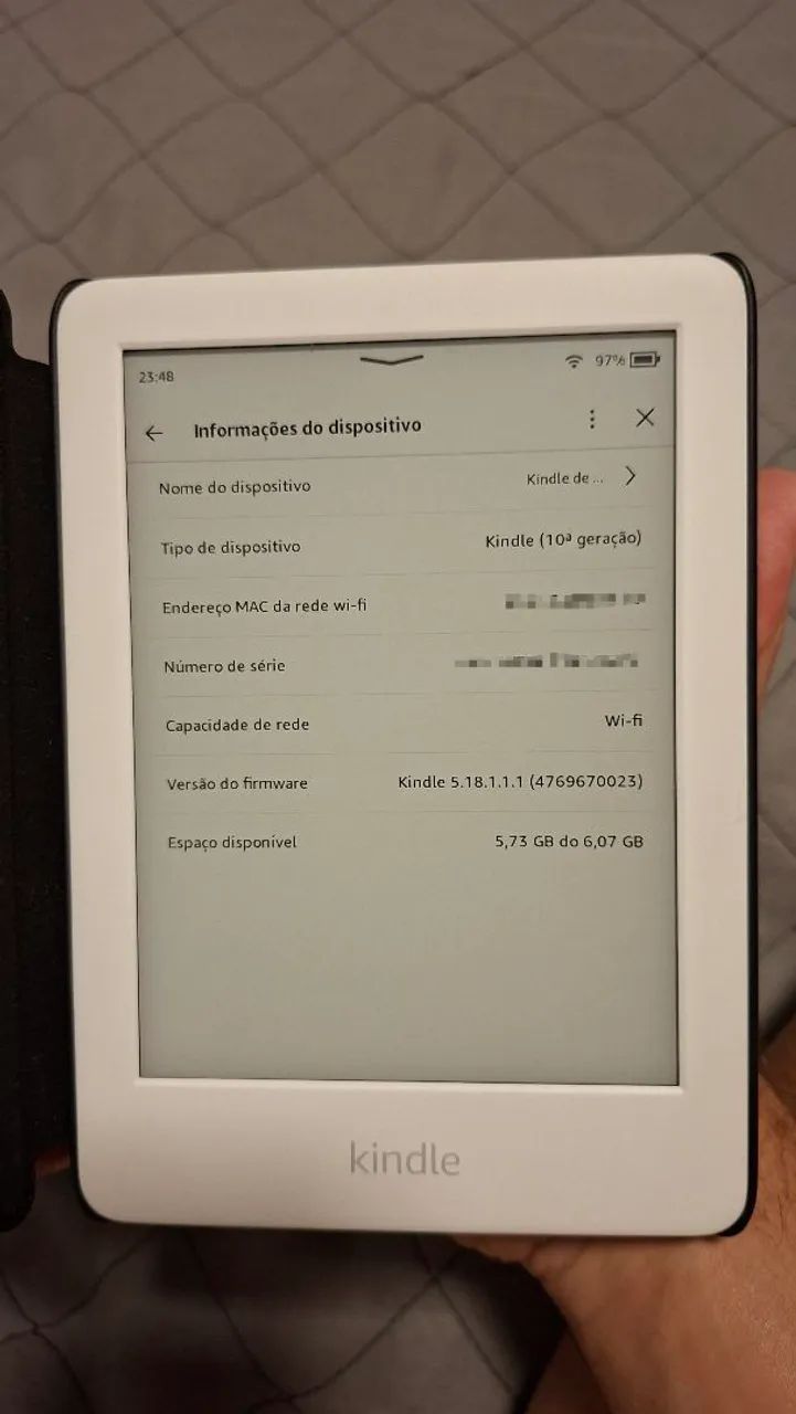 Kindle 10° geração + capa original Amazon em perfeito estado - Foto 3