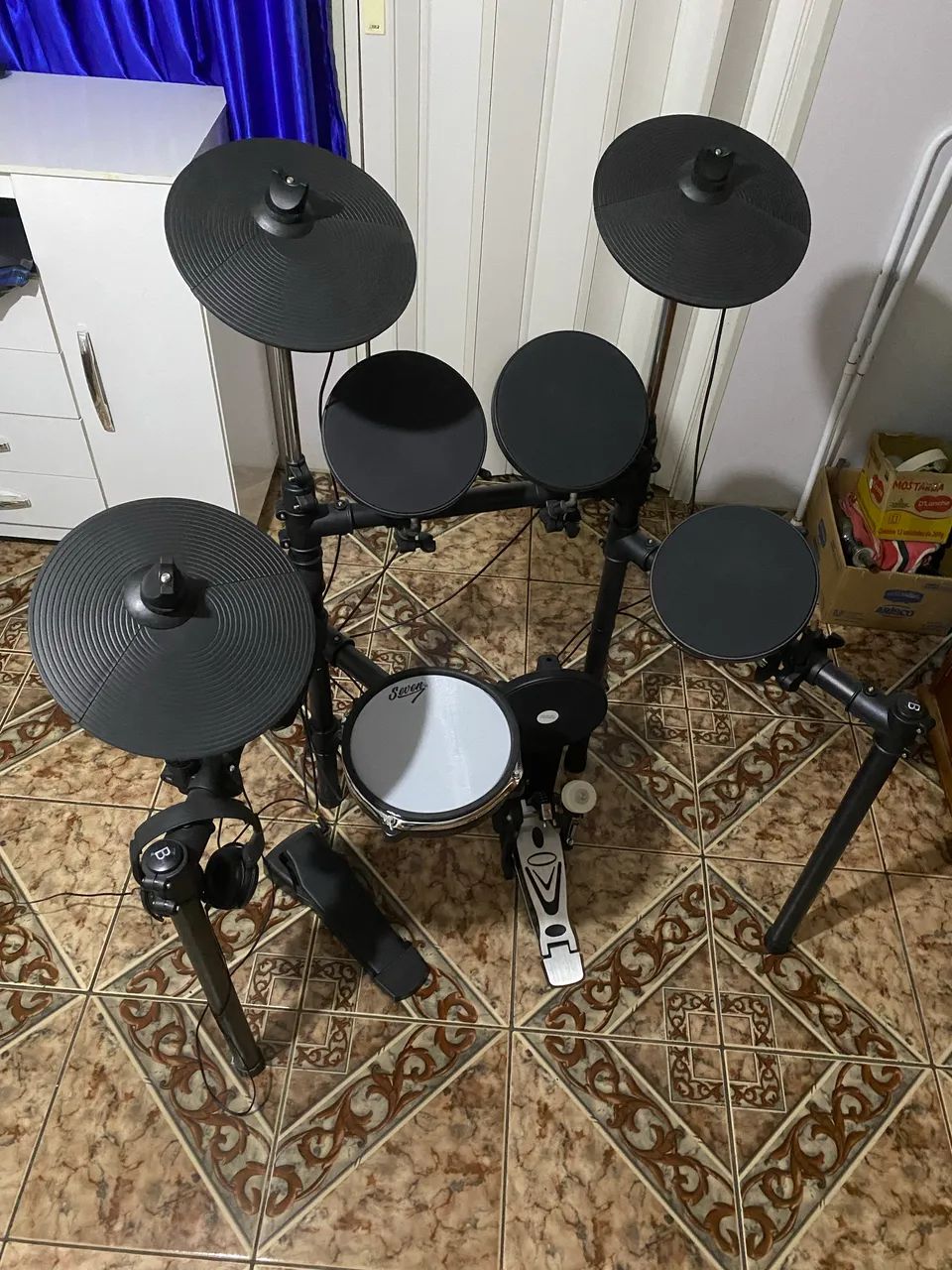 Bateria Eletrônica Seven Sd-7000 8pçs - Instrumentos musicais