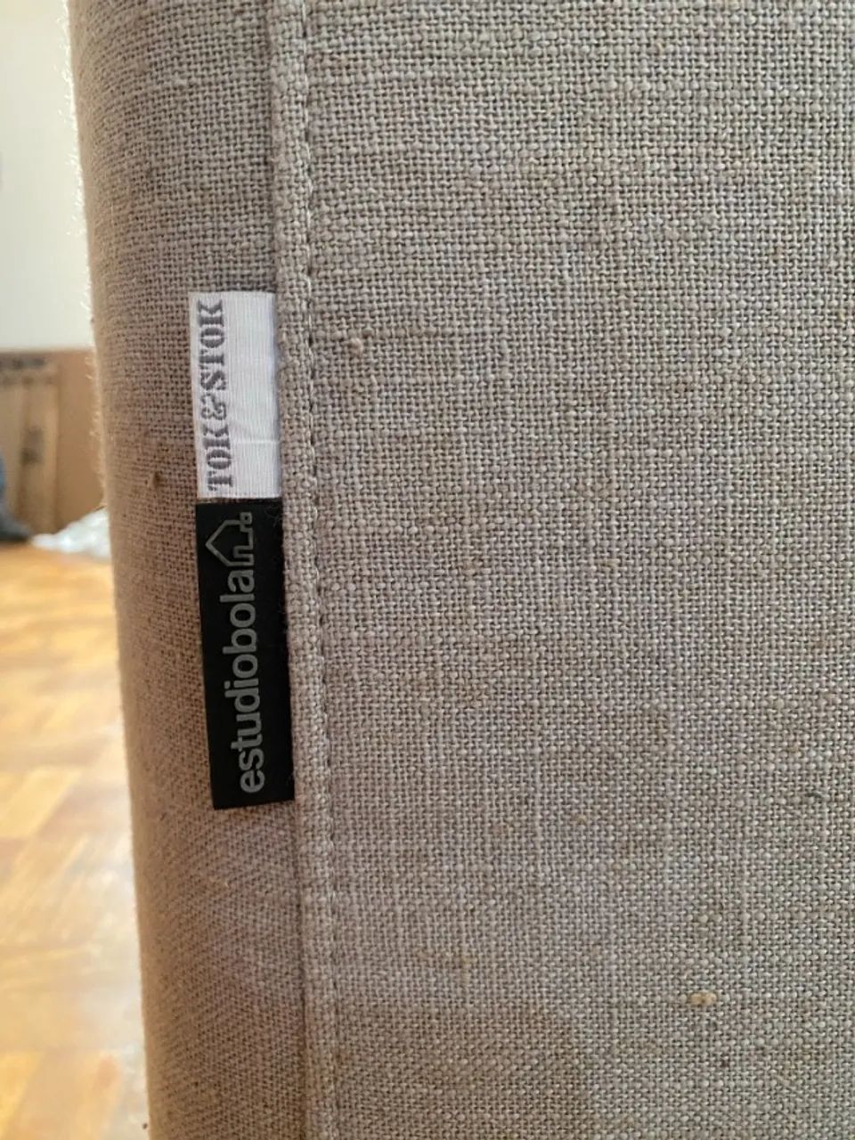Sofá bipartido chaise estudio bola + tok stok - Foto 5