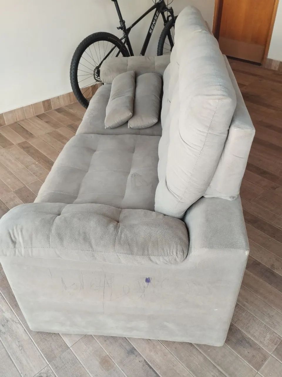 Sofá 4 Lugares Retrátil Reclinável Velosuede Cristal Next Sofás - Foto 4