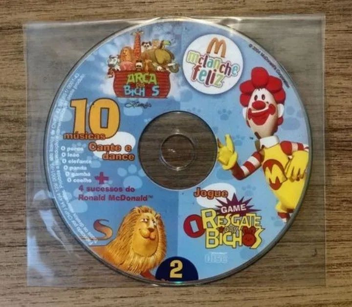 CD Arca dos Bichos MC Donald's de 2004