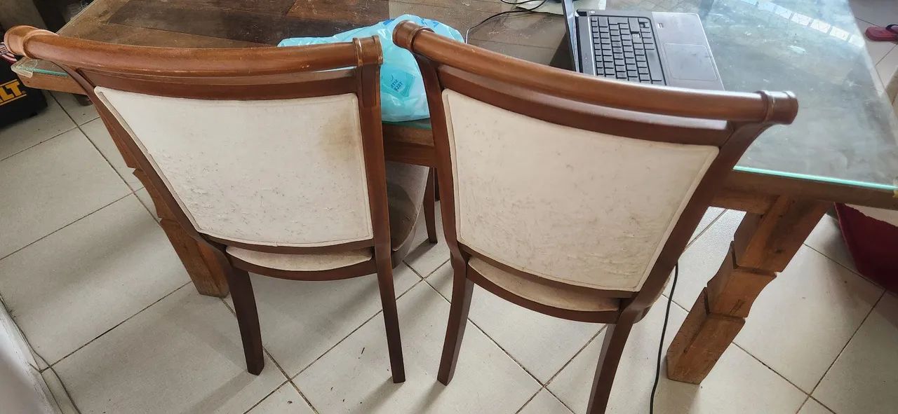 Conjunto de Cadeiras Melanie - Madeira Maciça - 4 unidades - Foto 4
