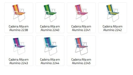 CADEIRA DE PRAIA ALUMINIO MOR - Foto 2
