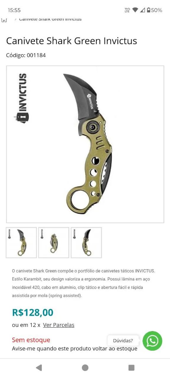 Canivete karambit - Foto 2