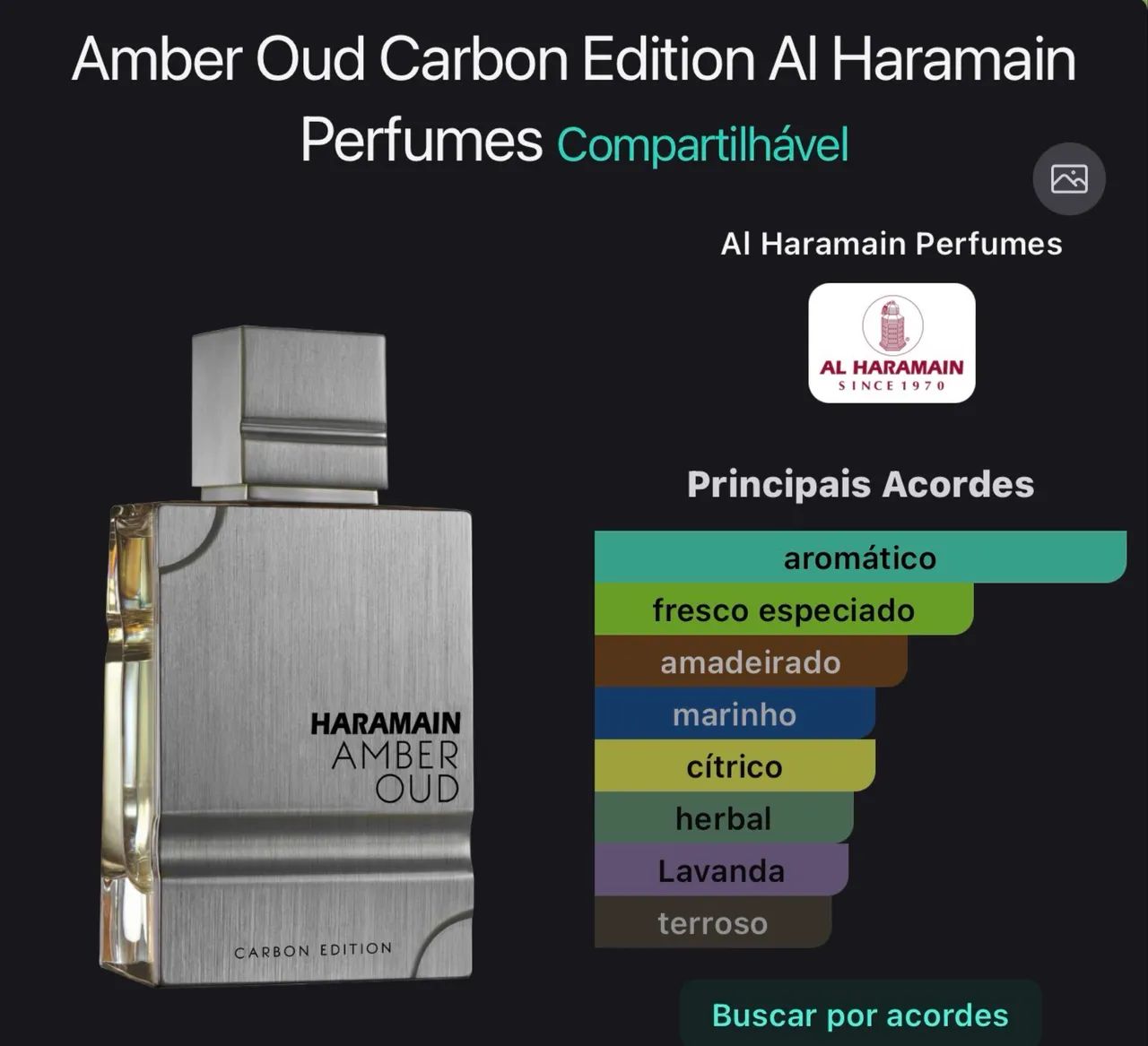 AL HARAMAIN AMBER OUD CARBON EDITION EAU DE PARFUM 100ML - Foto 2