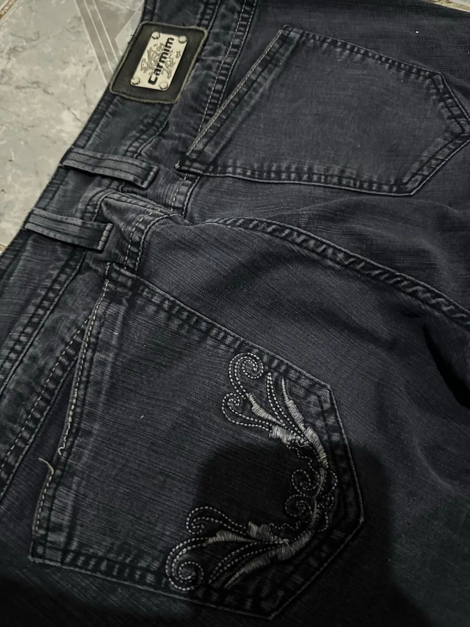Calça bootcut/flare vintage y2k - Foto 4