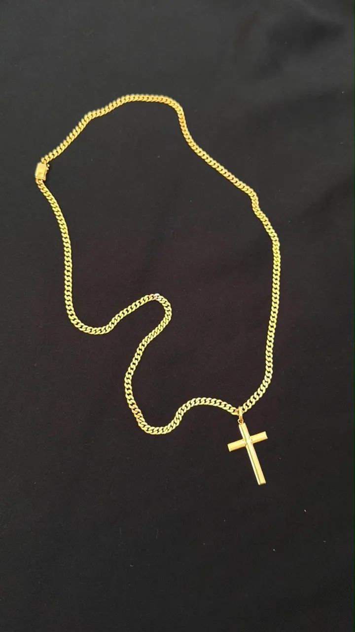 CORDÃO DE OURO MACIÇO 27.2g - Foto 2