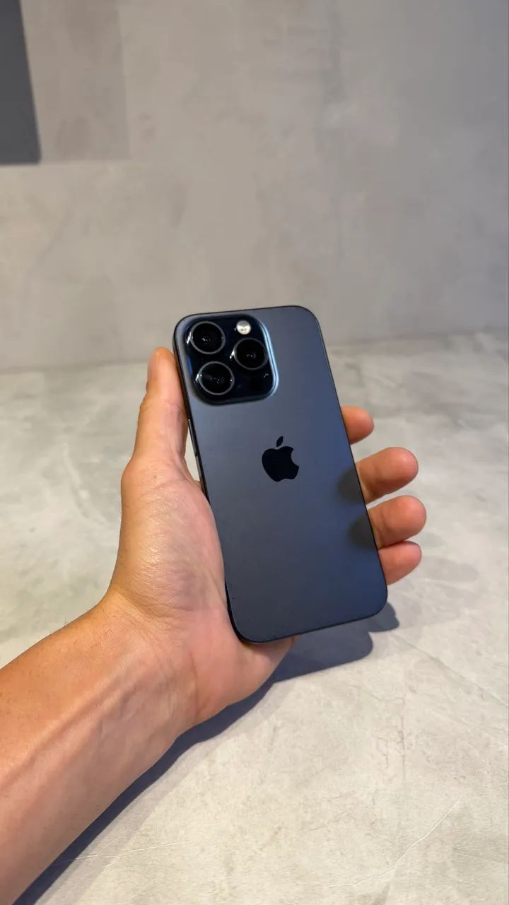iPhone 15 Pro 128 GB Titânio Azul - Excelente Estado - Foto 2