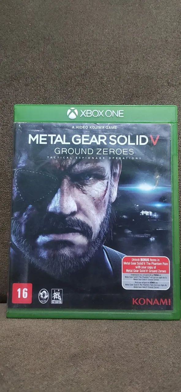 Jogo Original Usado Metal Gear Solid 5 Ground Zeroes xbox one Midia Fisica