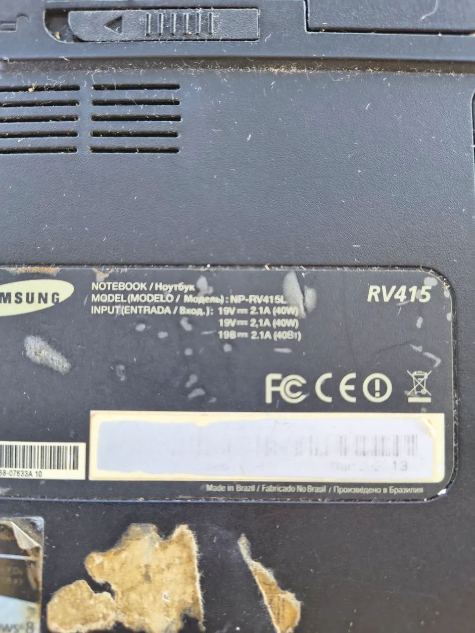 Vendo notebook Samsung para retirada de peças  - Foto 5
