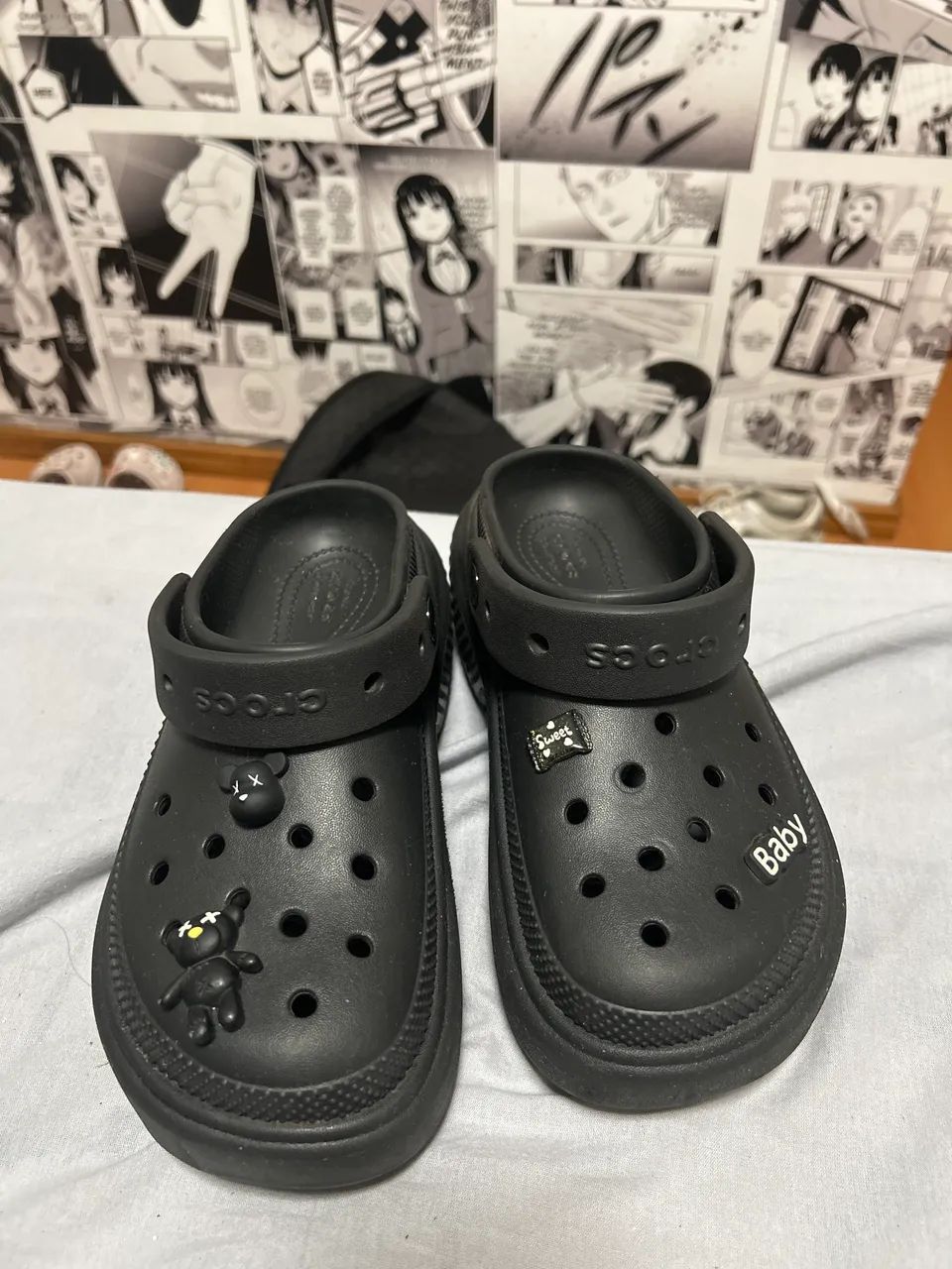 Crocs Plataforma Preto 35 - Foto 2