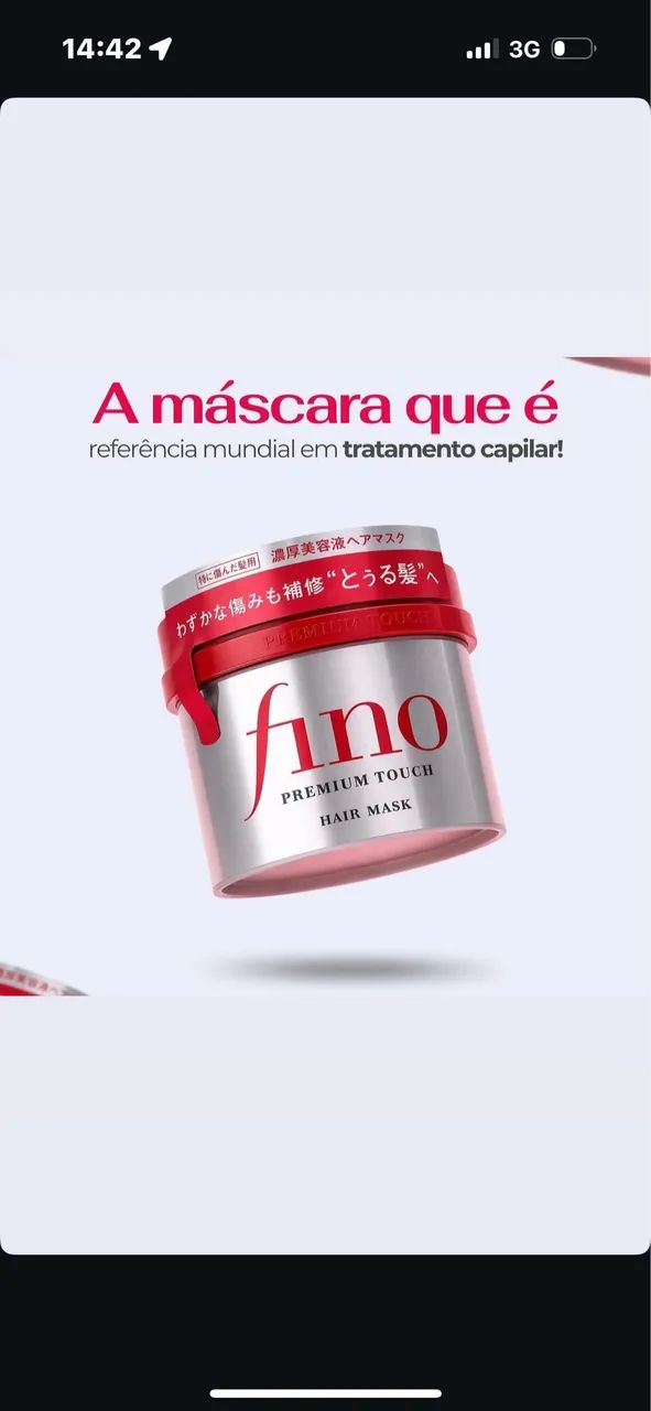 Máscara de hidratação fino 