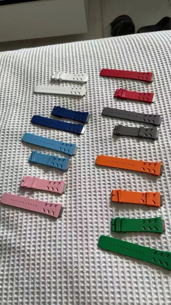 Pulseira Richard Mille 6702 top de borracha.