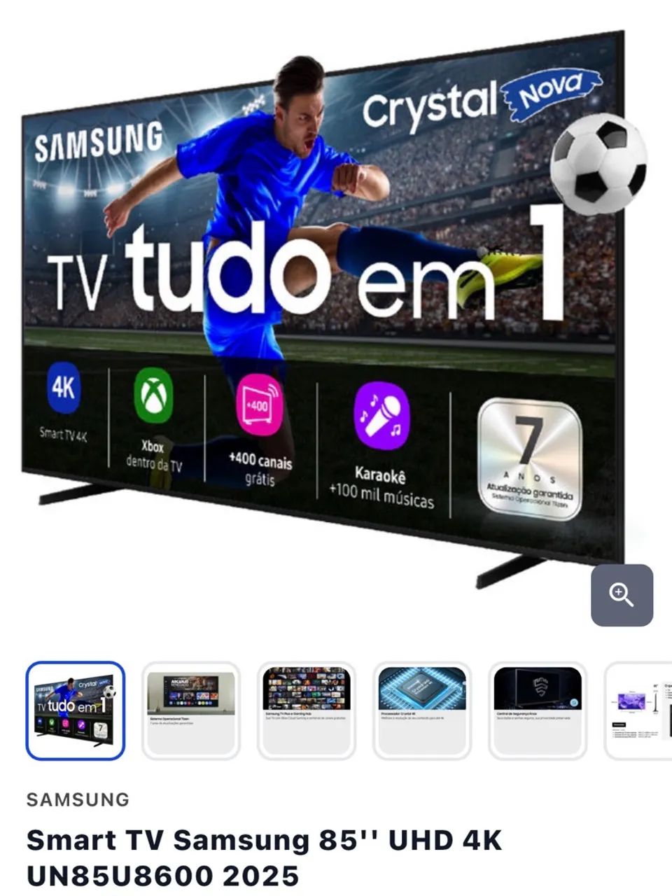 Tv 85 polegadas Samsung 