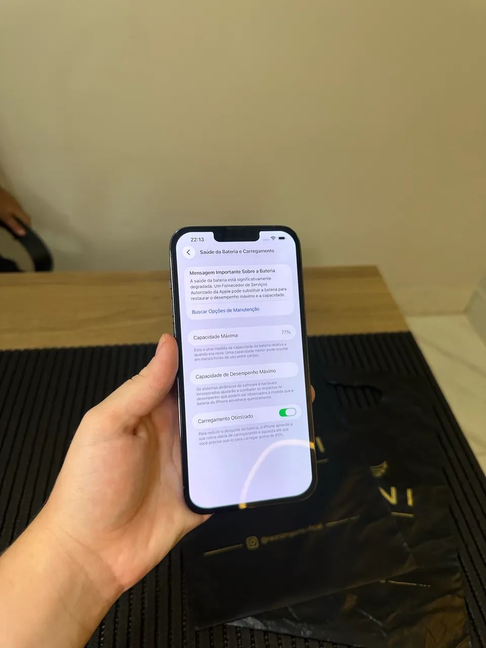 iPhone 13 Pro Max 128GB - Bateria 77% - Impecável  - Foto 5