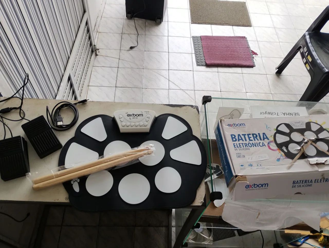 Bateria eletrônica ex bom