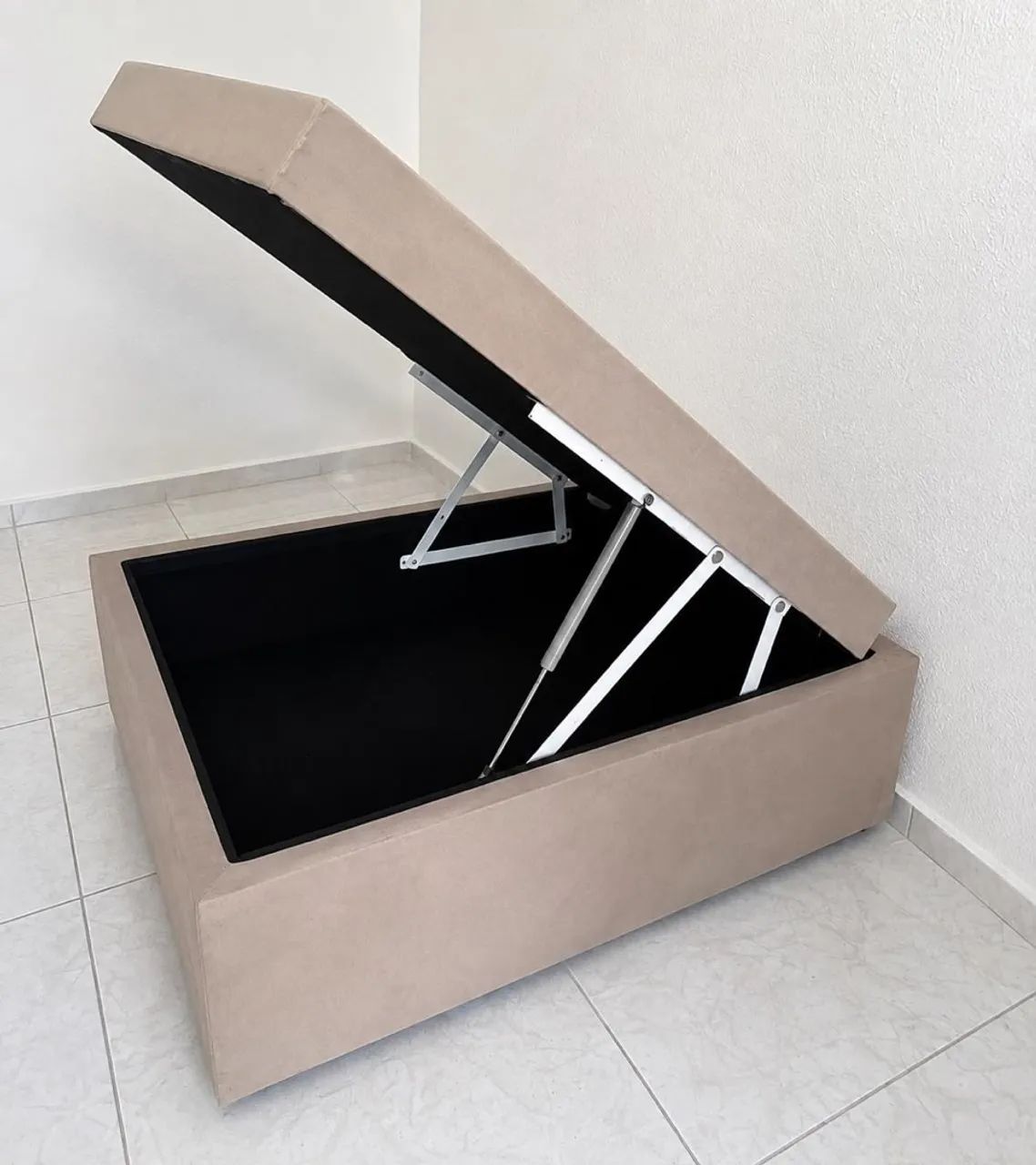 Cama Box Solteiro Castor com Baú | Colchão + Base Completa - Foto 2