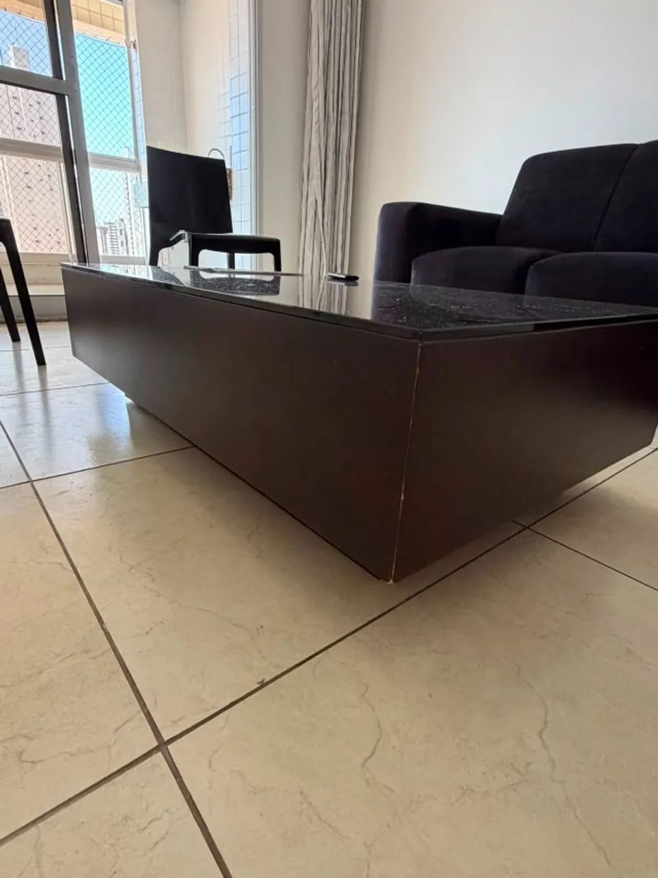 Mesa de centro retangula - madeira 