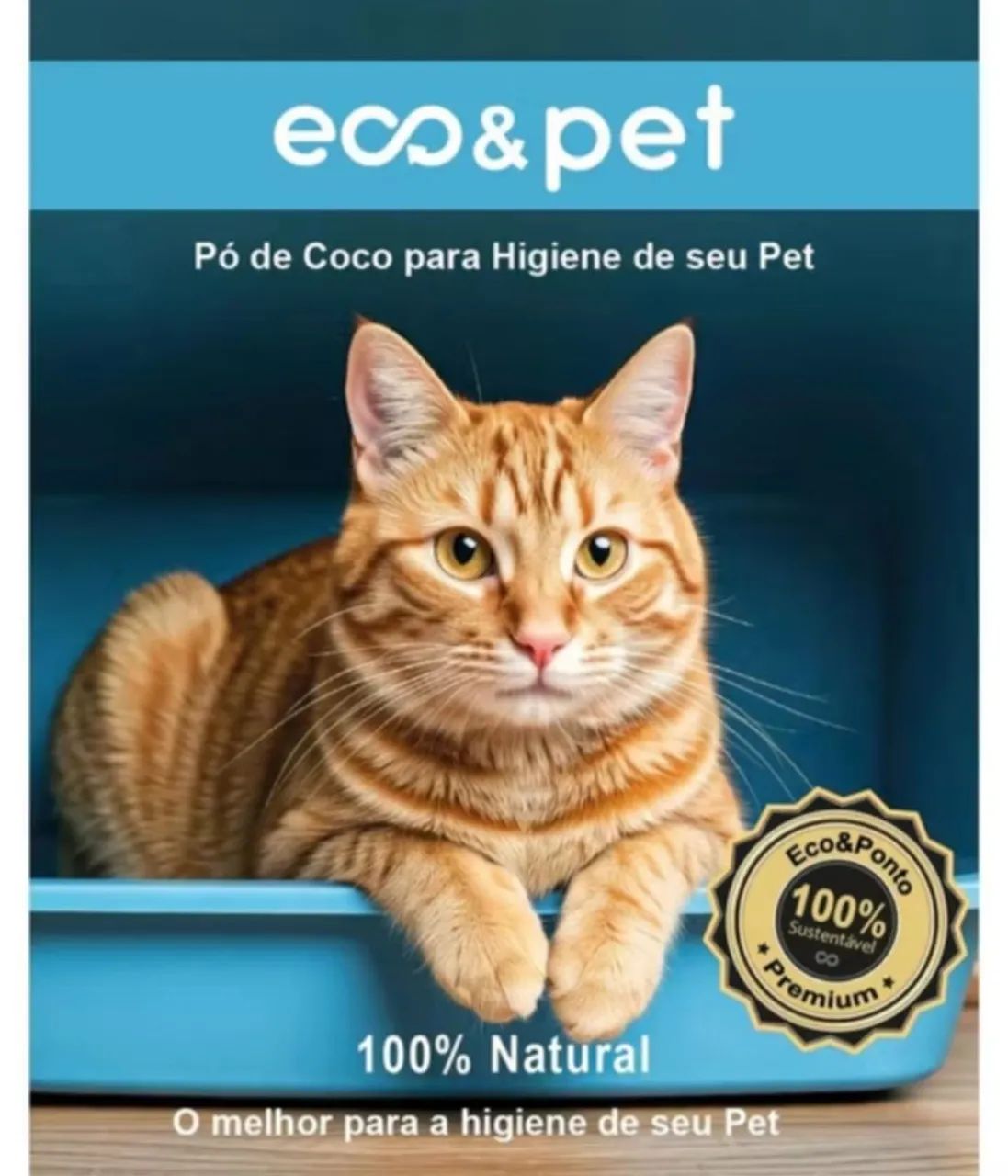 Pó de Coco para a Higiene do seu Pet 6L Eco&Pet - Foto 4